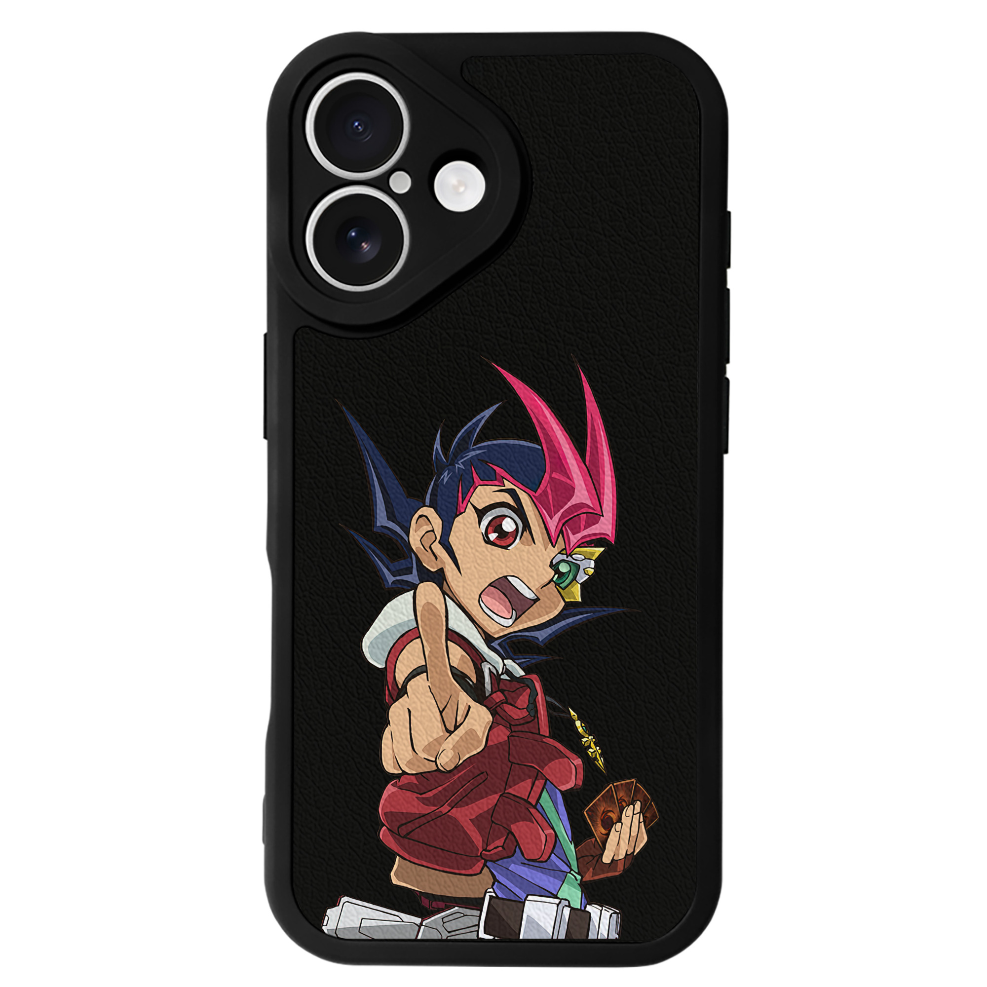 遊☆戯☆王 Yu-Gi-Oh! 【iPhone 16シリーズ対応】シリコンスマホケース（レザー調） 材質：シリコン